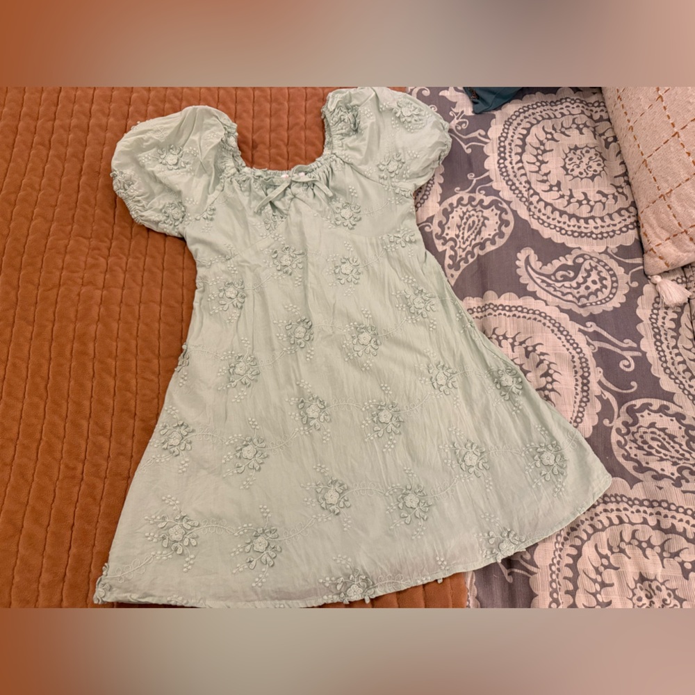 GB Girls Charlotte Puff Sleeve Dress size 6X - Picture 2 of 5
